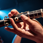 **

A musician (instrument unspecified, but suggest an instrument mentioned in the text like clarinet or guitar) performing with passion and skill. The image should convey both technical proficiency (precise fingering, focused expression) and artistic flair (captivating the audience, emotional connection). Bright stage lighting, a sense of movement, and a diverse audience enjoying the performance. The overall tone should be positive and enthusiastic.

**