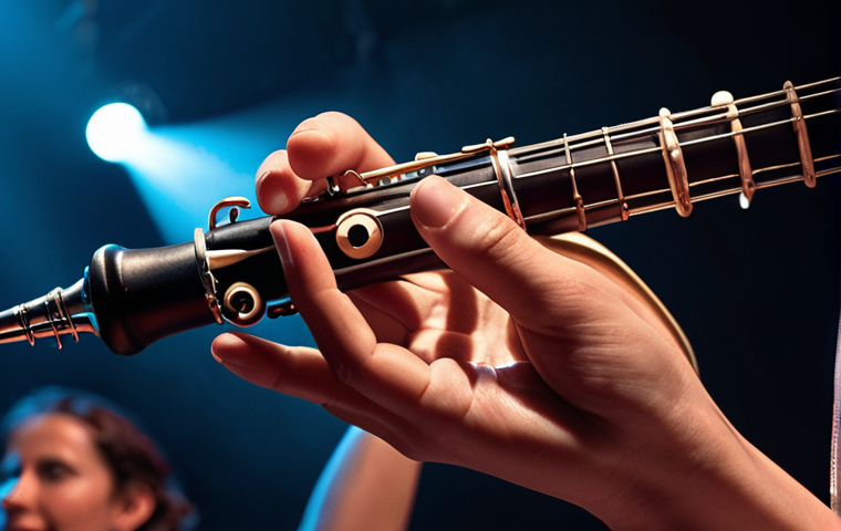 **
A musician (instrument unspecified, but suggest an instrument mentioned in the text like clarinet or guitar) performing with passion and skill. The image should convey both technical proficiency (precise fingering, focused expression) and artistic flair (captivating the audience, emotional connection). Bright stage lighting, a sense of movement, and a diverse audience enjoying the performance. The overall tone should be positive and enthusiastic.
**