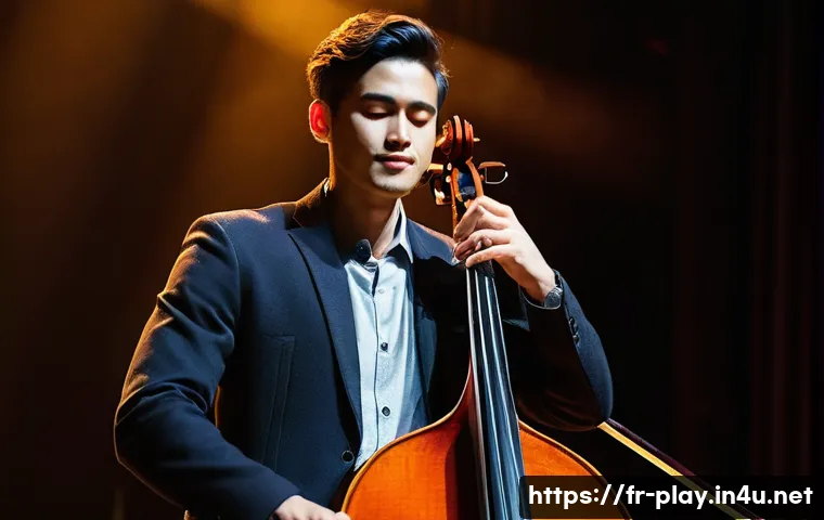 연주가를 위한 직업 윤리 강의 - **Prompt: The Soulful Performer**
"A solo musician, of ambiguous gender, stands on a moderately ...